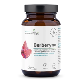 Berberyna 490 mg Aura Herbals suplement diety, 60 kapsułek
