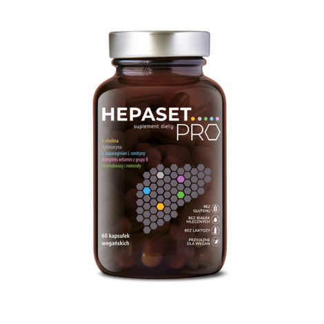 Hepaset PRO 60 kapsułek, Suplement diety
