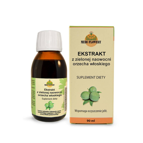 Ekstrakt z zielonej naowocni orzecha włoskiego, suplement diety, 90 ml