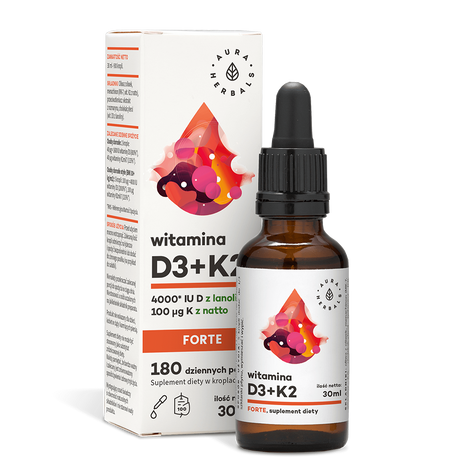 Witamina D3+K2 (forte) AURA HERBALS