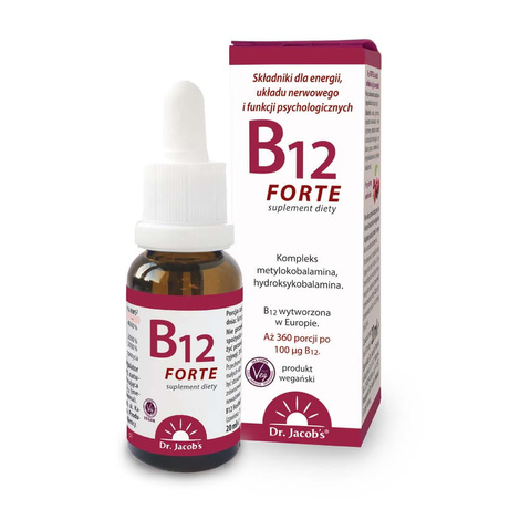 Witamina B12 FORTE, Dr. Jacob's, suplement diety