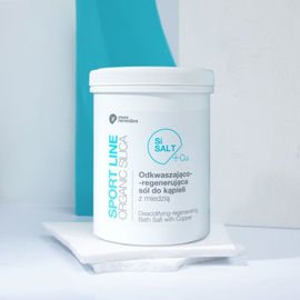 Odkwaszająco-regenerująca sól do kąpieli z miedzią