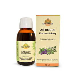 Antiquus, ekstrakt ziołowy, suplement diety, 90 ml Medi Floewery