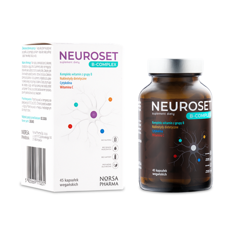 Neuroset B-Complex -45 wegańskich kapsułek,suplement diety