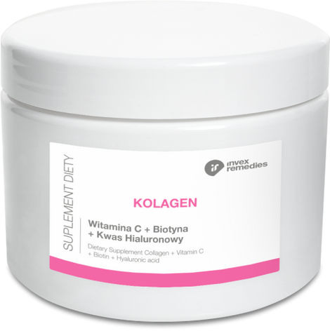 Suplement diety Kolagen + Witamina C + Biotyna + Kwas hialuronowy 184 g (30 porcji)